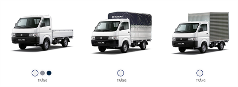 3 mãu thùng tại đại lý Suzuki Vinh Nghệ An