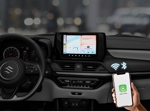 HỆ THỐNG GIẢI TRÍ CẢM ỨNG HỖ TRỢ KẾT NỐI KHÔNG DÂY tại đại lý Suzuki Vinh Nghệ An